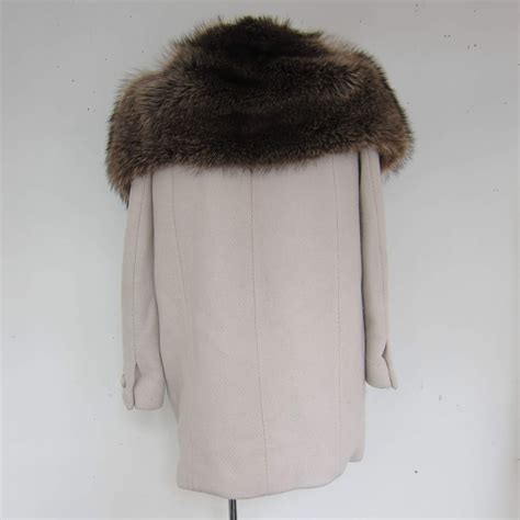 Prada Racoon Fur Collar Jacket in Black Polyester ref.1328733